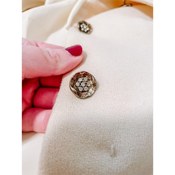Vintage Cream Detail Button Princess Coat - Picture 4 of 16